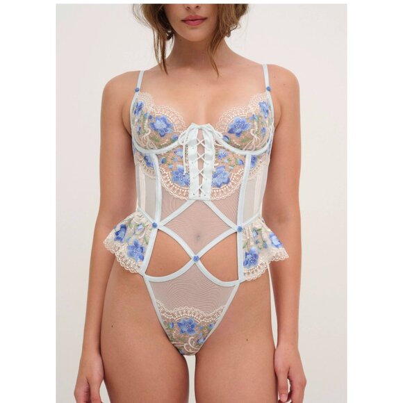For Love And Lemons Festival Rose Teddy size XS NWT